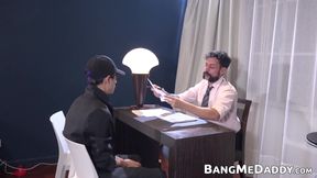 Big dicked Latino DILF Joris penetrates twnk Ivan with his hard tool