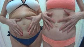 BELLYBUTTON FIGHT BETWEEN MARY AND EVELINA (bb)