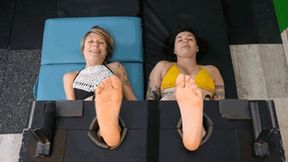LILIE & CAMILY ARE BACK FOR A COMMON FOOT TICKLING - HD
