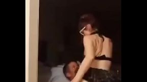 Sexy brunette dressed as librarian gets fucked hard