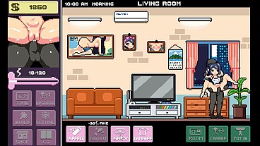 Live With My Step Sister [ TABOO HENTAI game ] Ep.1 fucking STEPSIS in sexy apron in the KITCHEN !