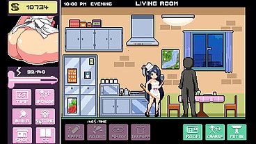 Live With My Step Sister [ TABOO HENTAI game ] Ep.1 fucking STEPSIS in sexy apron in the KITCHEN !