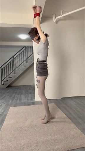 Ol Thick Gray Foot Pad Hanging + Electric Shock + Whipping