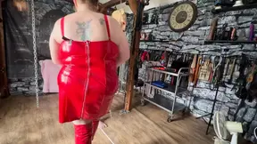 Domina Satana Punishing her piggy