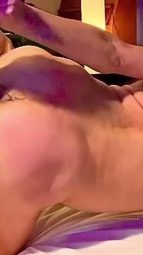 Part 2 of how I warm up with black mini to get hot for biggest to snuggle down in my hairy sloppy male cunt   Clip 1