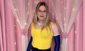 Joanie - Yellow Pencil Dress Striptease