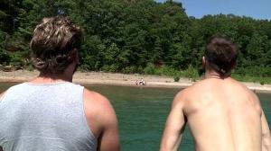 Jizz Orgy - Gagging with skinny Sebastian Young escorted by muscle Tommy Defendi