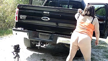Sexy BBW Trailer Hitch Rider