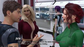 Stranded in Space - Stripper MILF Flashes Her Big Tits