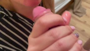 Blow Job with Cum in Mouth