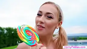 Jenny Wild - Teen 18+ Gets Her Pussy Drilled By Candy And A B