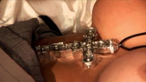 slutty brunette lezley zen gets fucked in the living room