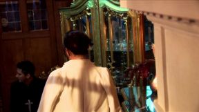 slutty brunette lezley zen gets fucked in the living room