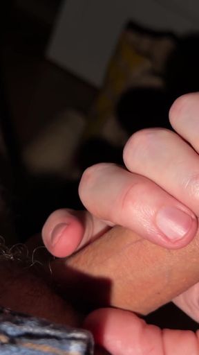 Cock Games While Watching TV   Clip 1