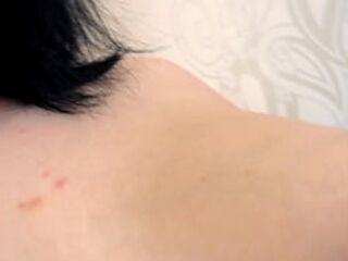 Fingering unshaved vagina in pants to climax. POV. Homemade.