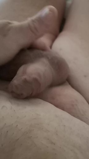 Sticky foreskin with fingering