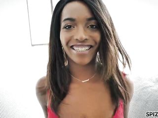 Daya Knight is a ravishing, ebony girl who likes to suck cock and get a facial cumshot