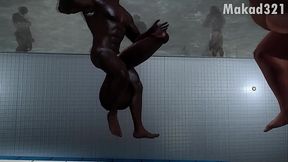 Mrs. Cockers: Pool Time [3D SKYRIM] [BBC]