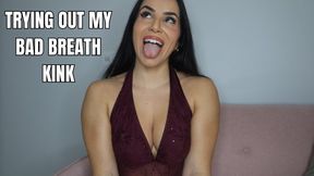 Trying out my bad breath kink - OnlyVanessa (custom clip)