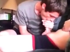 Bro Filming His Roommate Get Sucked by Young Guy