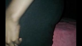 twerking wearing a black skirt