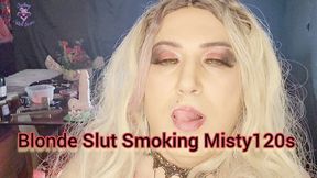 Blonde Slut Smoking Misty120s - SFL299