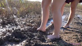 NICOLE and LANA - Fun with a disgusting pig - PART1.