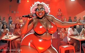 Elite Cuckold Club: Mistress Ebony BBW Fulfilling the Dreams of Old Rich Cuckolds. Cartoon Visual Novel