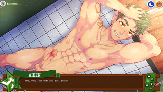 Camp Pal: Scoutmaster Season - Aiden Showering with Yoshinori (Torso)