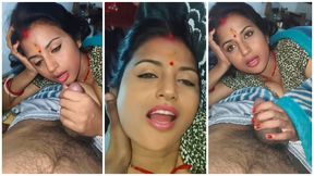 Season 37. Indian Hot Sexy Mother Fuck Her Mouth with Boyfriend Cock