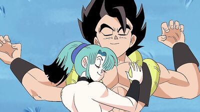Watch Gogeta and Bulchi's wild hentai sex marathon with big-titted milfs