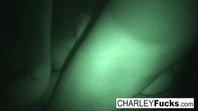 Blindly screwed by strangers, Charley Chase exposes her private&#x1F92B; parts on candid camera.