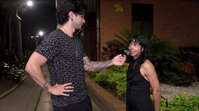 she was half his size