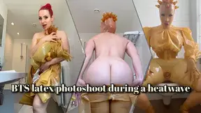 BTS Latex photoshoot during a heatwave