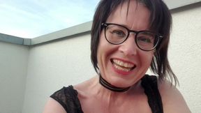 Julies Orgasm on Rooftop Terrace