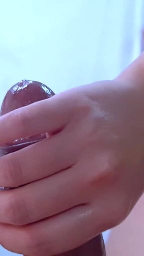 Jaw-dropping moment from "Teeny Nails, Huge Loads - Naughty Neighbor Nails Nerds"