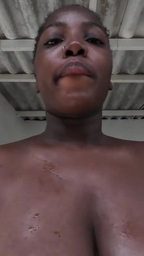 Bad Bitch Ebony In Hot Sun Full Of Ideas Dirty Talking Her Way The Whore Slut Went Wild Take Out Big Pierced Tits&hellip;   Clip 2