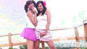 Adorable Carla with Lesbian Friend Naked