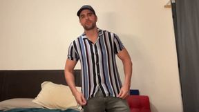Stripping and Oiling My Body Before Shooting My Load