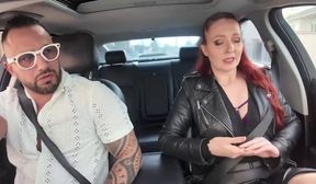a french couple out for a drive invites a stranger to join them for a threesome