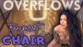 overflows transparent chair