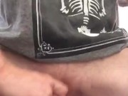 HUGE FTM COCK FUCKS HIS HAND