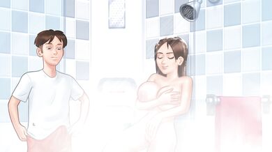 Hardcore creampie in shower while gaming hard as Jenny gets wild