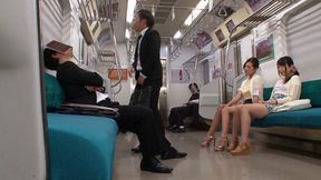 Japanese Sluts Love Nasty Public Transport Blowjob Adventures