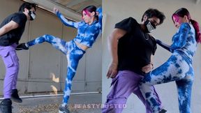 Dazz’s Self Defense Ballbusting Practice!