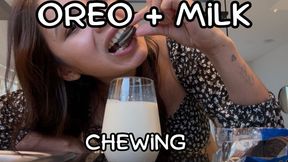 Oreo + milk + Chewing