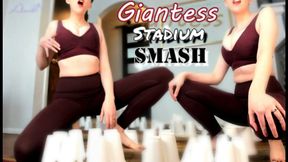 Giantess Styrofoam stadium SMASH (custom)