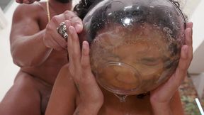 sexy latina ob slave nat drinking loads of pee and swallowing 3 big loads after intense dap 0% pussy