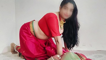 Hot Indian Big Boobs Bhabhi Ki Chut Chudaii in Red Sari