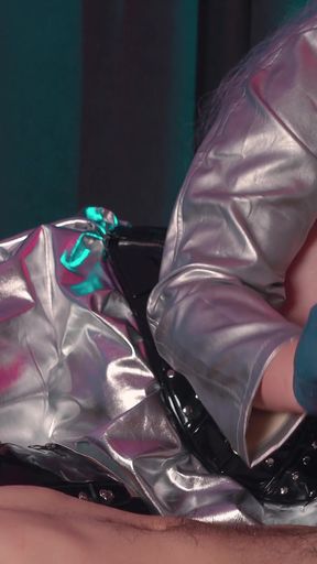 A Kinky Doctor Milks and Edges a Patient's Huge Cock Using Tight-fitting Medical Gloves, CFNM Femdom Handjob
